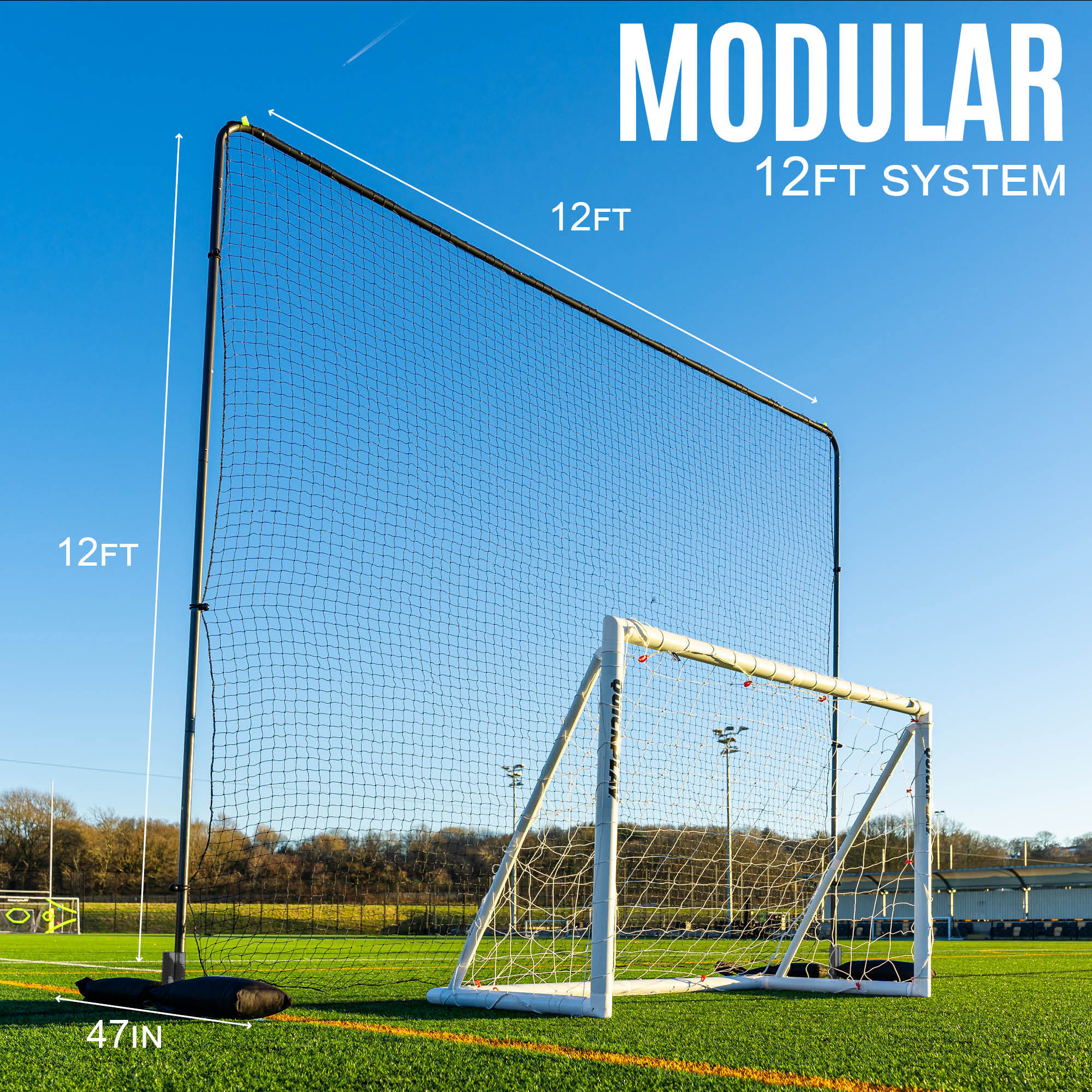 12ft Barrier Net System Freestanding (Multiple Sizes) - Image 6