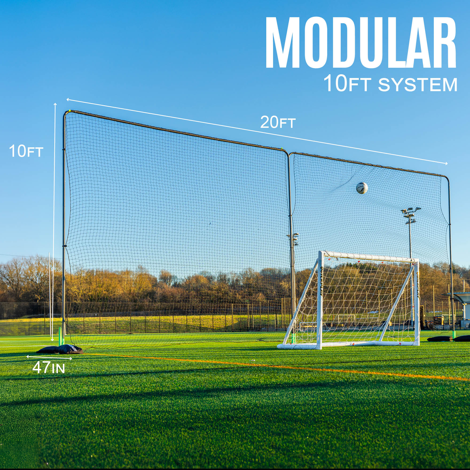 10ft Barrier Net System Freestanding (Multiple Sizes) - Image 11