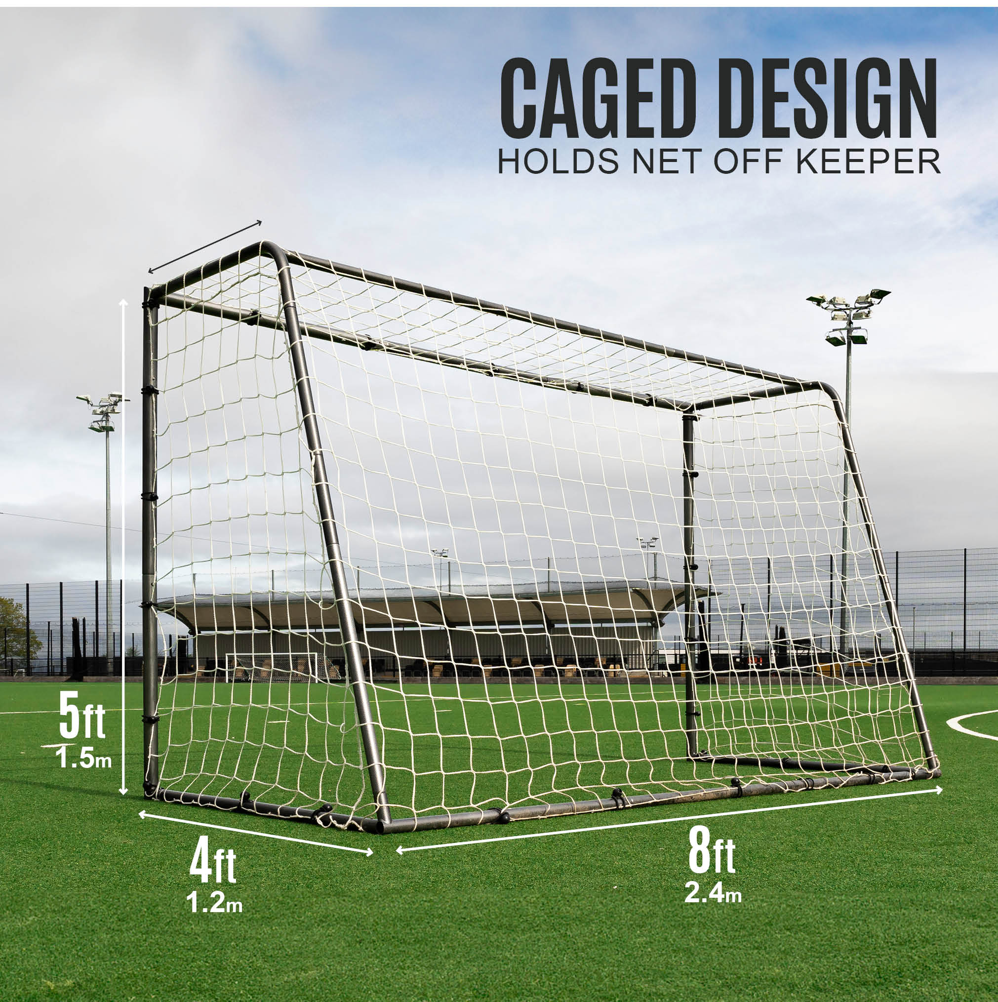 GS Series Football Goal 8x5' - Image 6