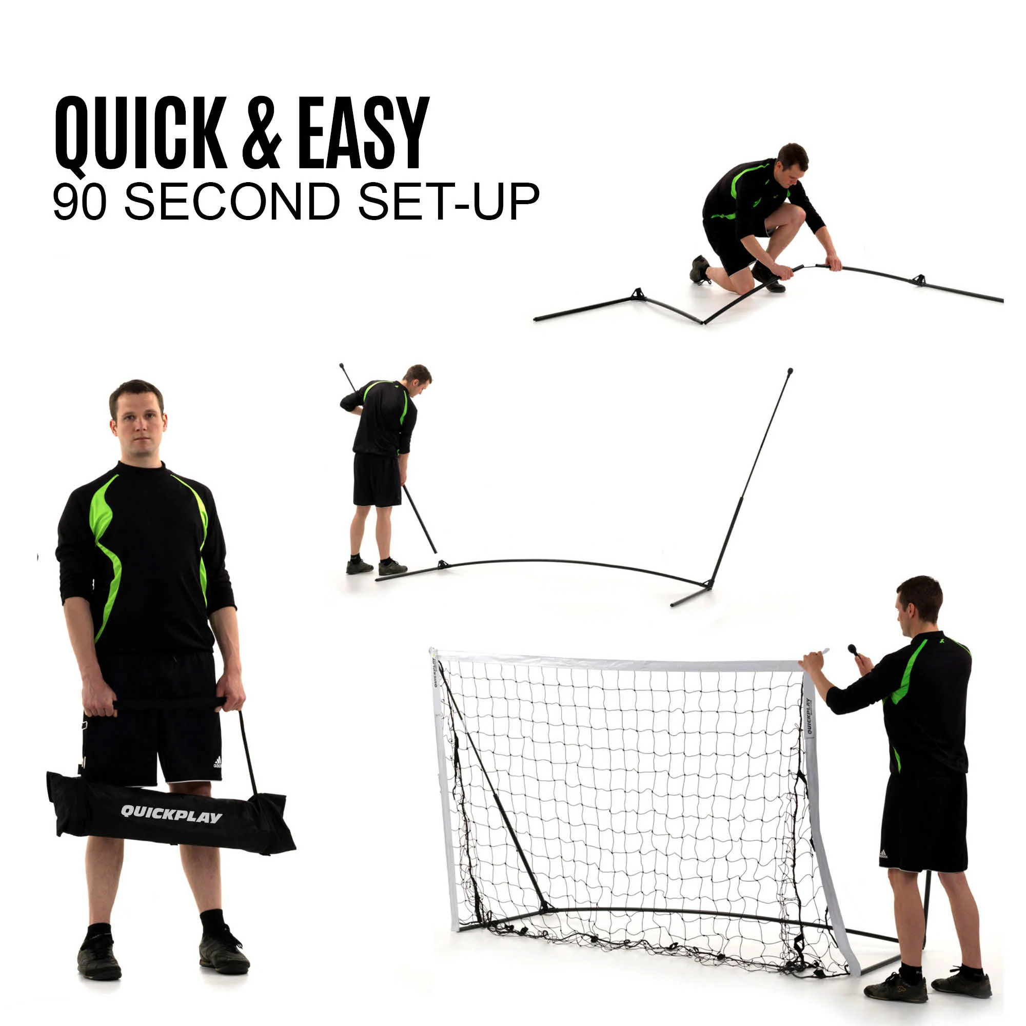 KICKSTER Elite Portable Football Goal 12x6' - Image 2