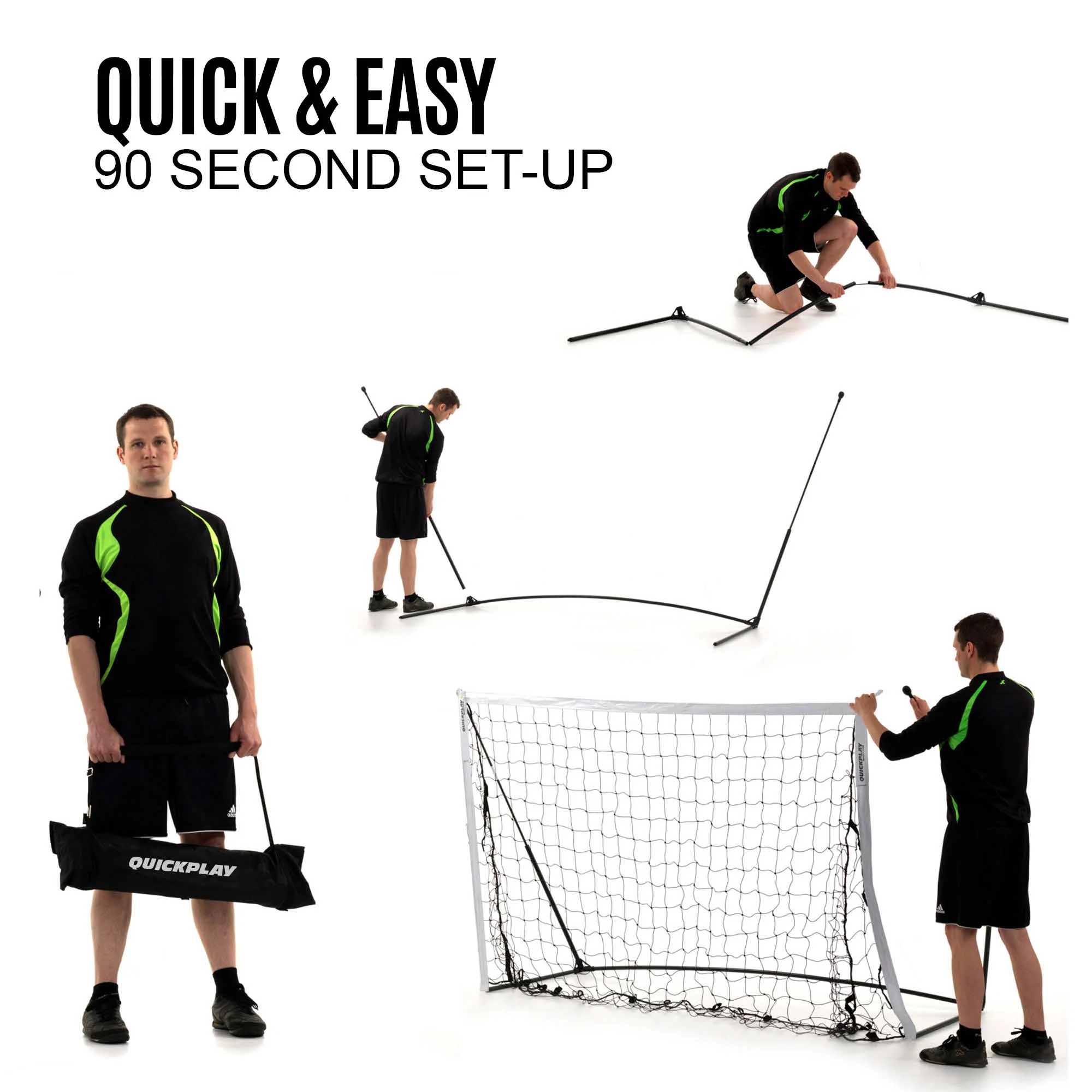KICKSTER Elite Portable Football Goal 18.5x6.5' - Image 2