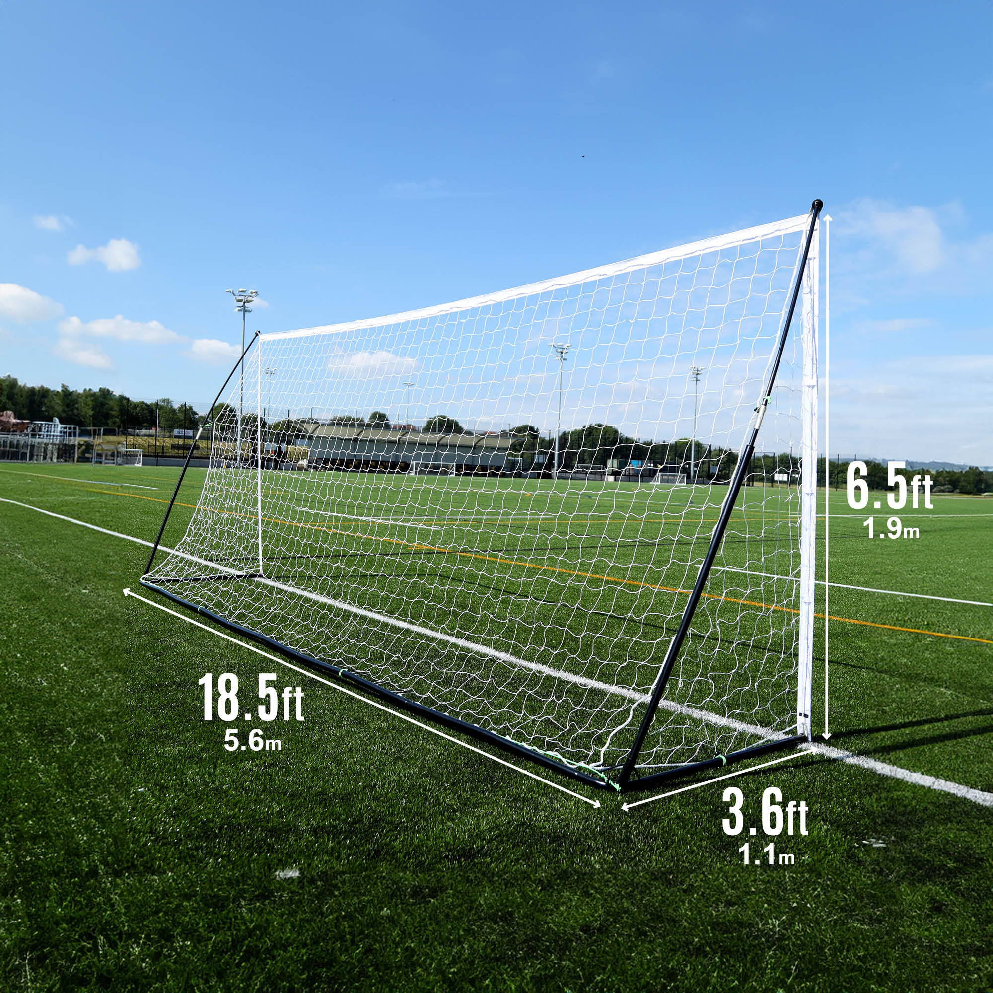 KICKSTER Elite Portable Football Goal 18.5x6.5' - Image 8