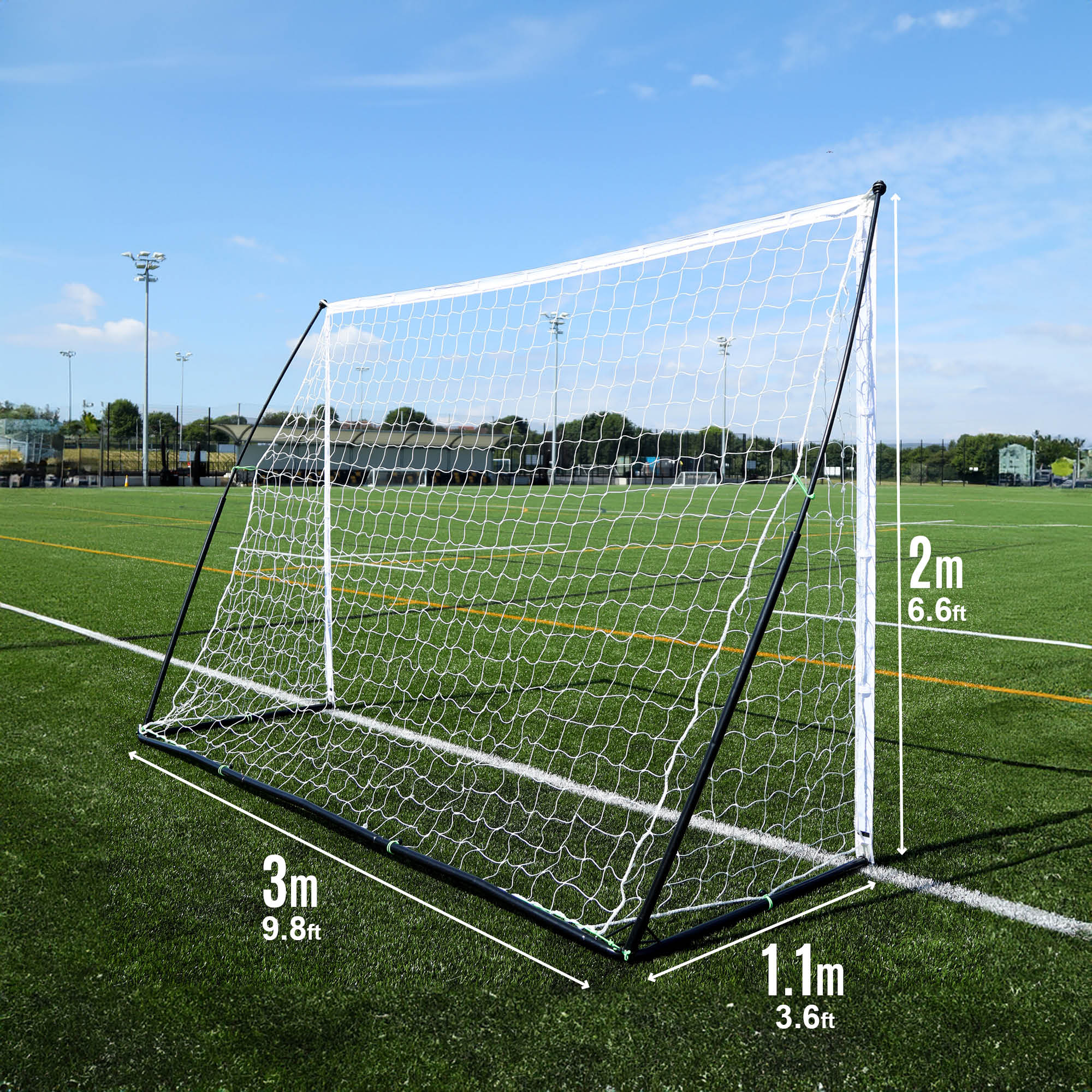 KICKSTER Elite Portable Futsal Goal 3x2m - Image 10