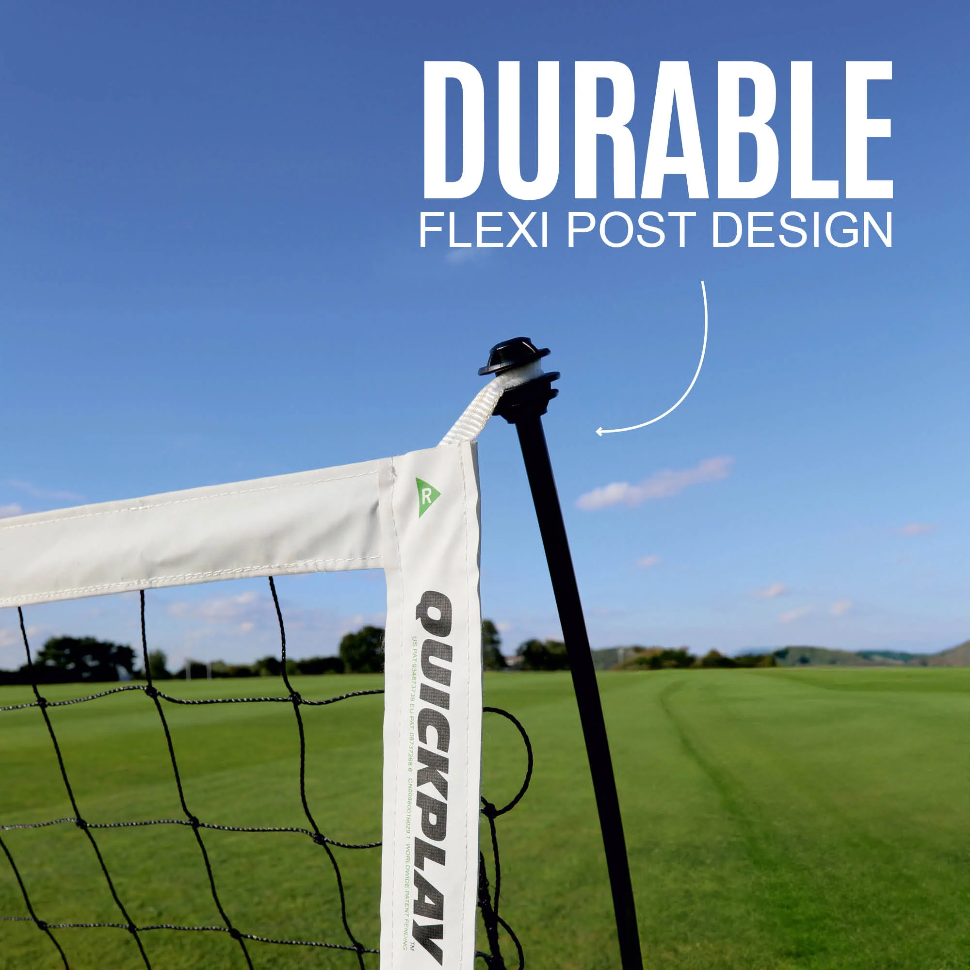 KICKSTER Portable Football Goal 6x4' (Yellow) - Image 4