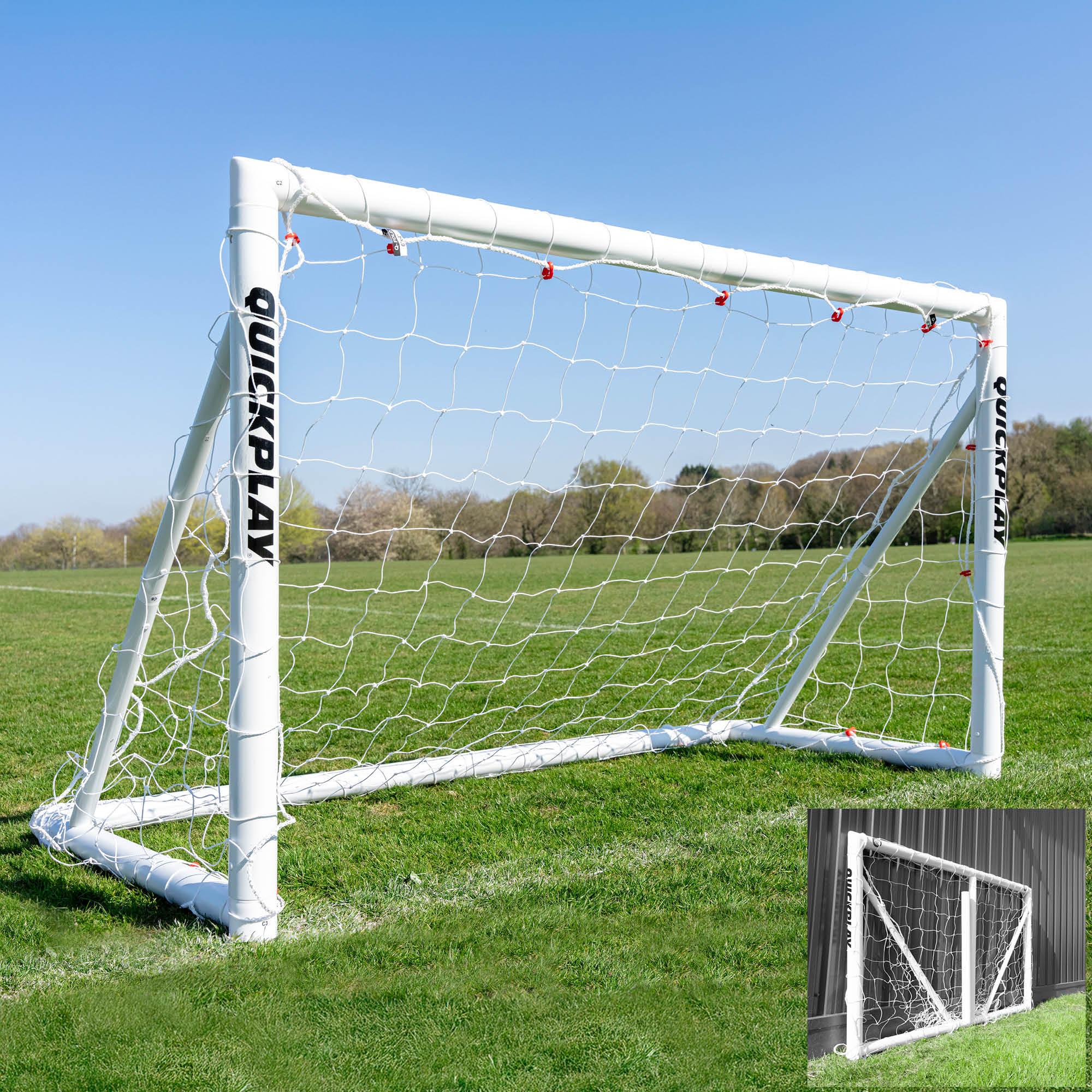 Q-FOLD Folding Football Goal 5x3'