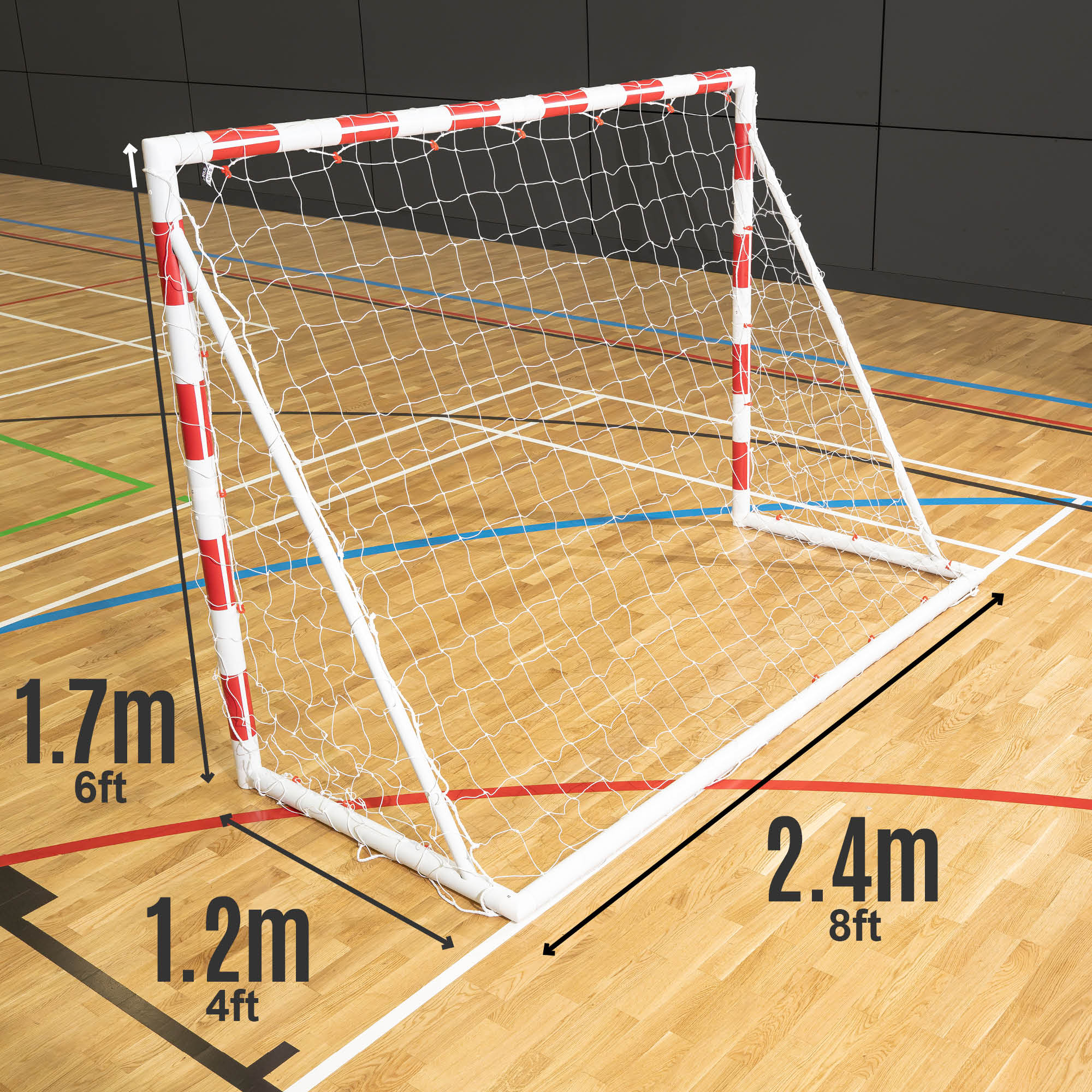 Q-FOLD Folding Junior Handball Goal 2.4X1.7M - Image 5