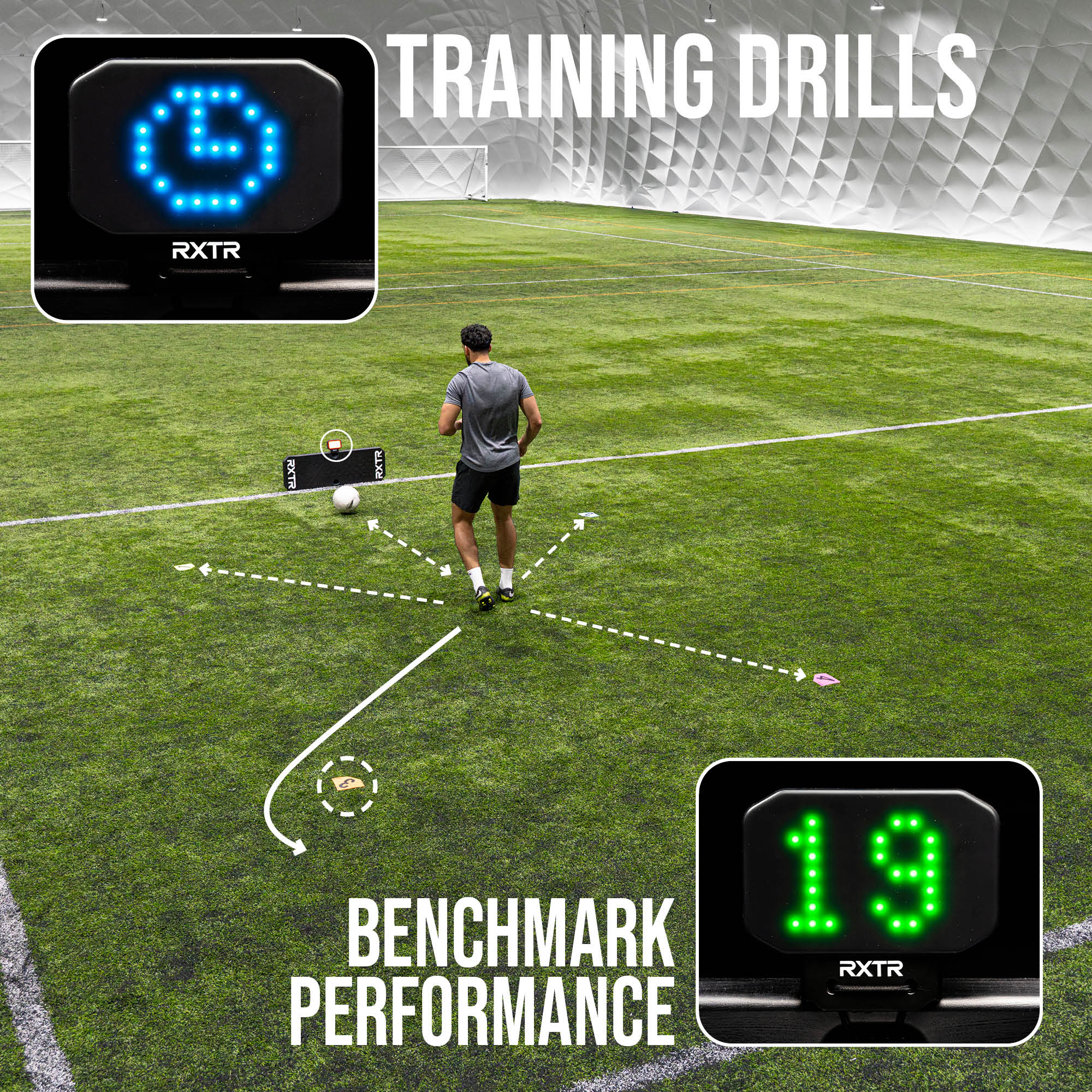RXTR Pro Coach Football Rebounder & Reaction Light - Image 2