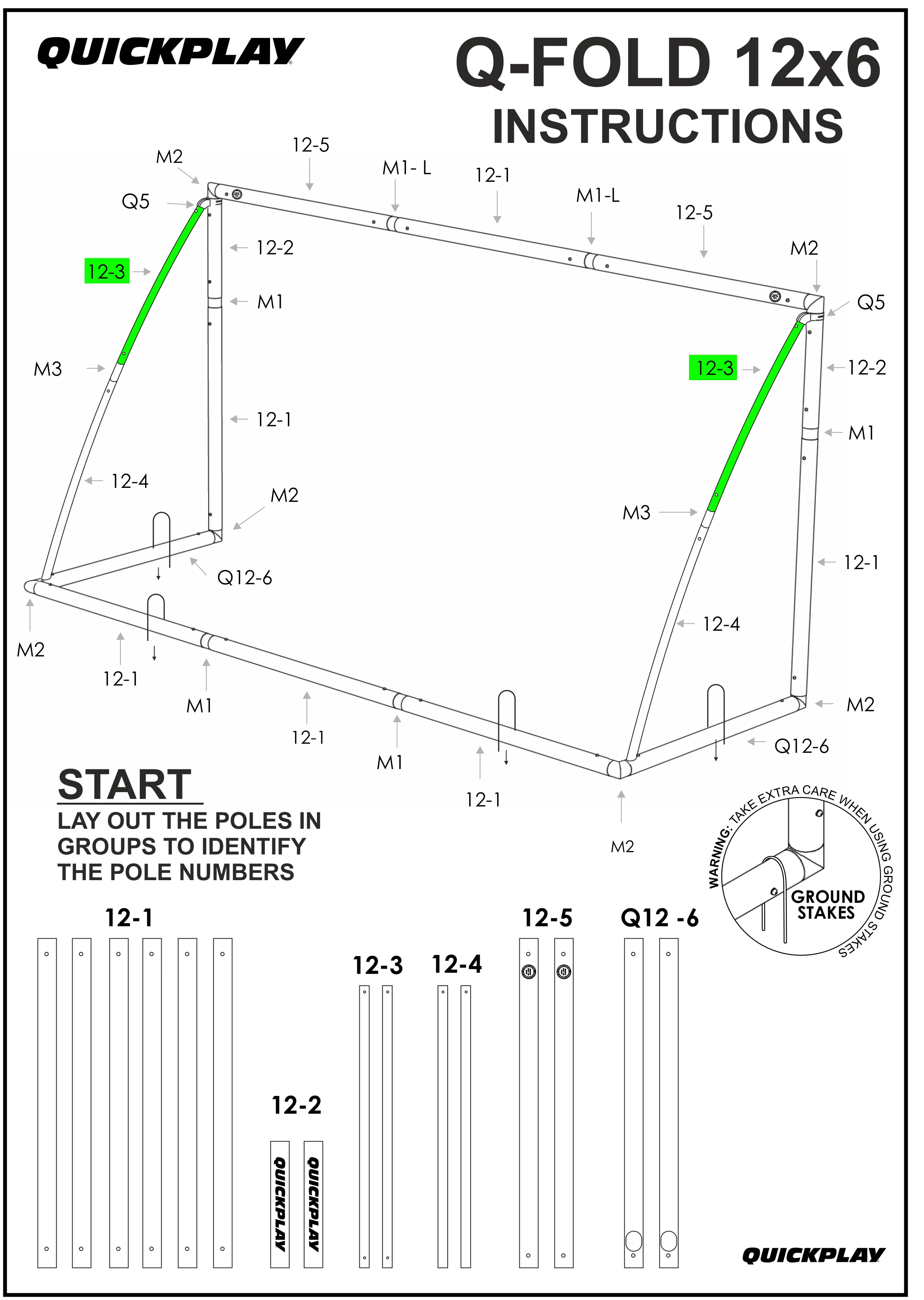Spare Part - TUBE - Q-FOLD 12x6' - Q12-3 - Image 2