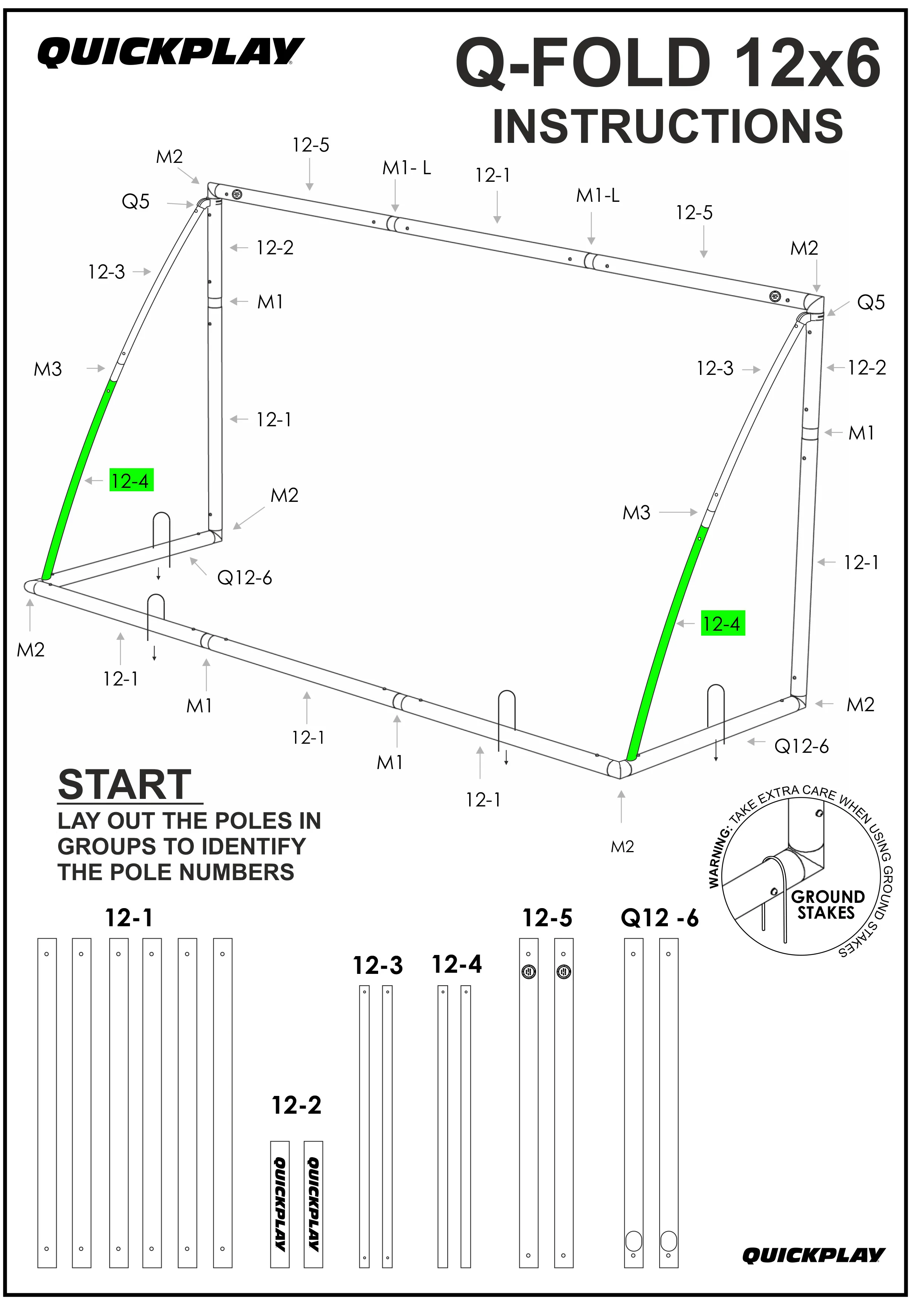 Spare Part - TUBE - Q-FOLD 12x6' - Q12-4 - Image 2