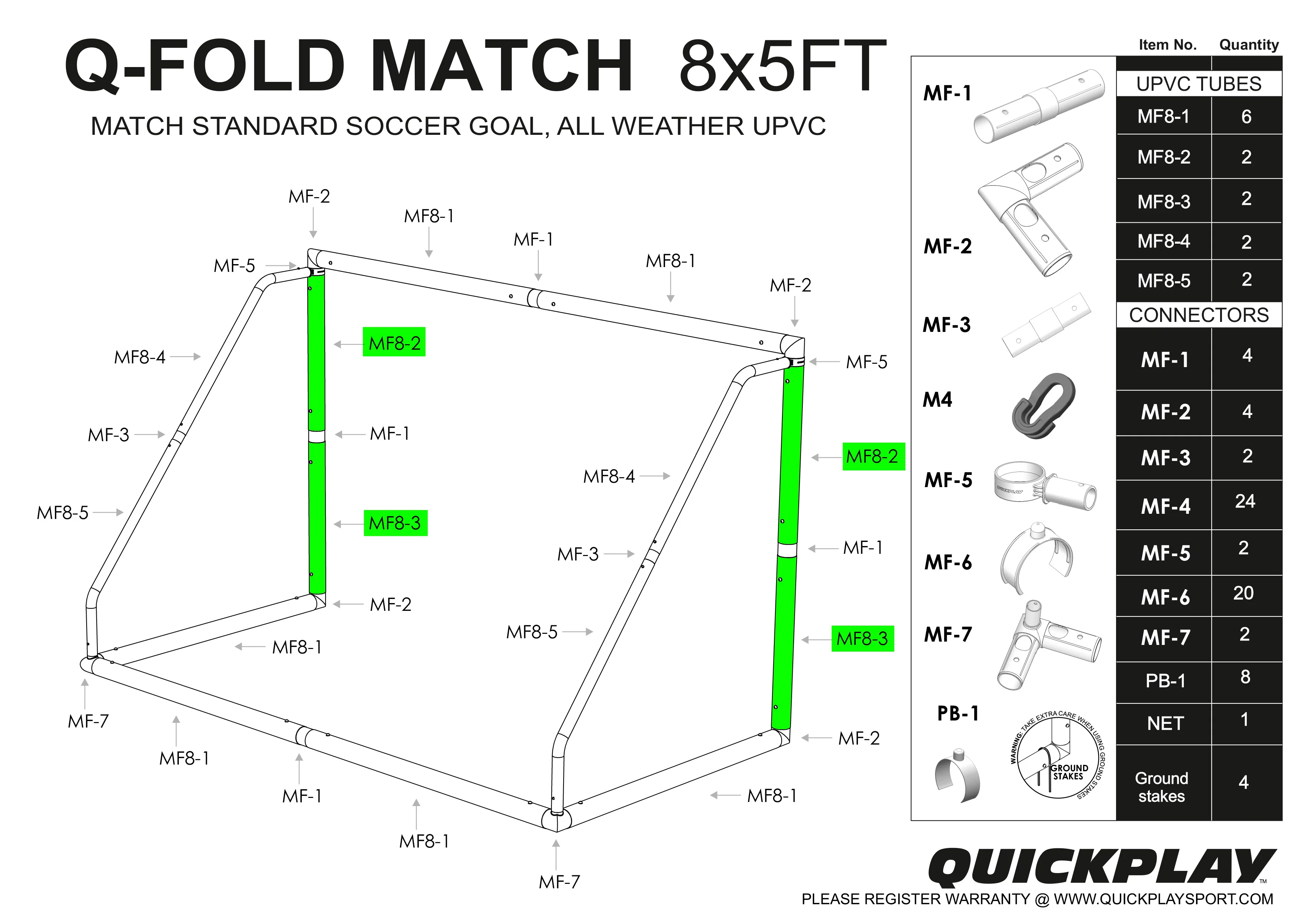 Spare Part - TUBE - Q-FOLD & Q-FOLD Match - MF 8-2 & 8-3 - Image 3