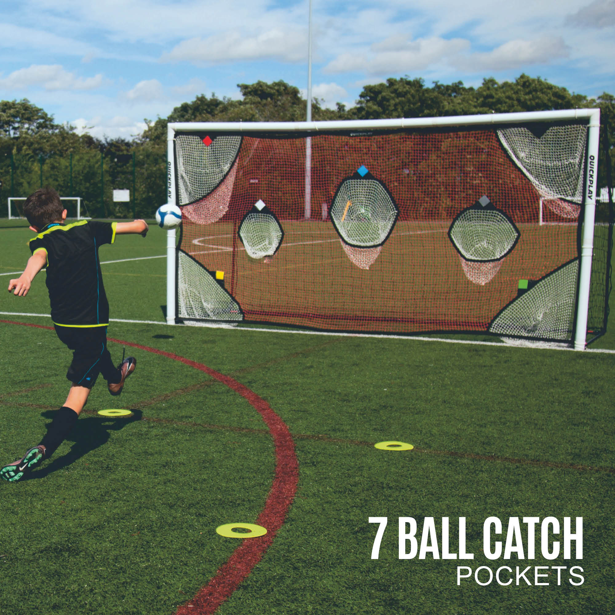 TARGET NET for football goals 16x7' (excl. goal) - Image 3