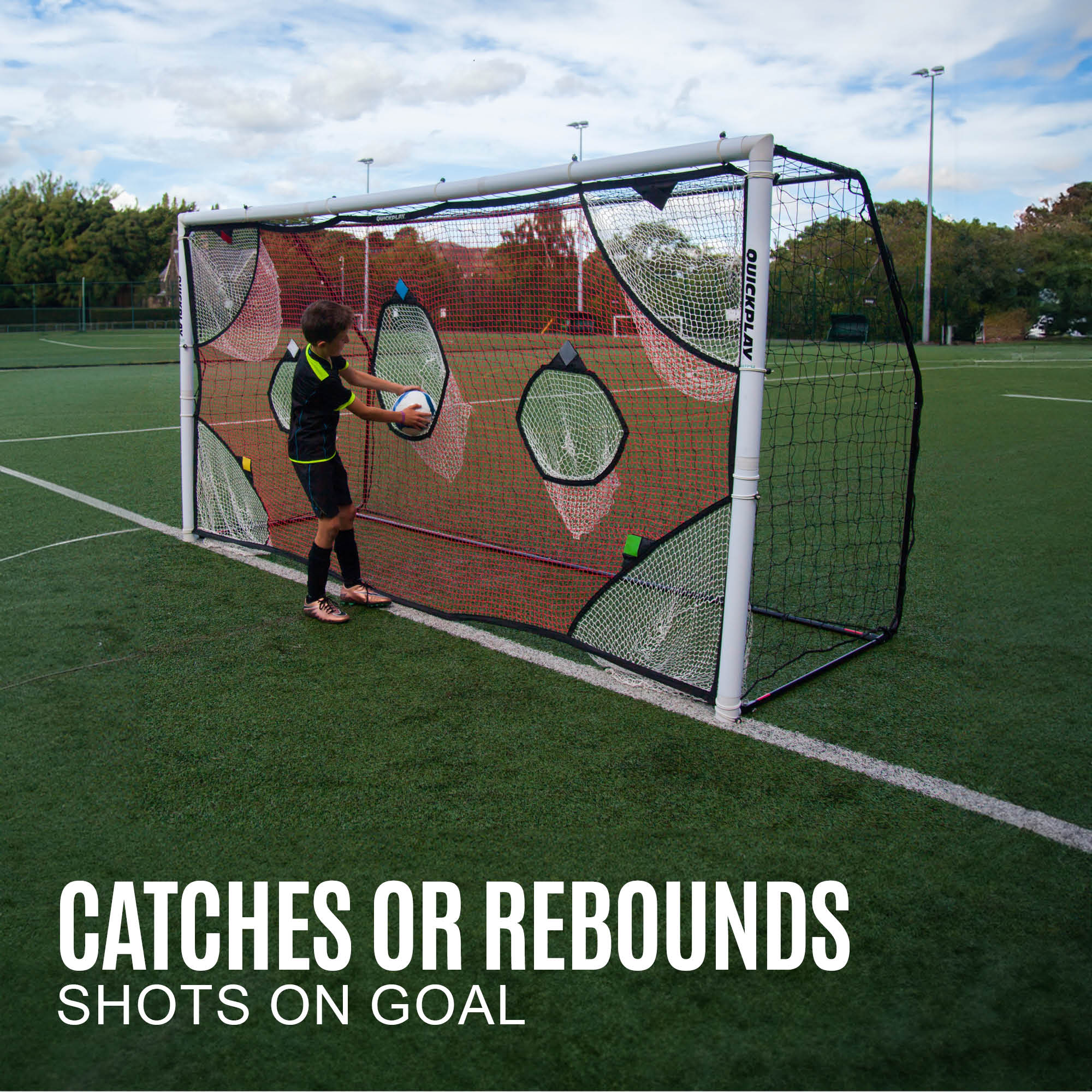 TARGET NET for football goals 16x7' (excl. goal) - Image 4